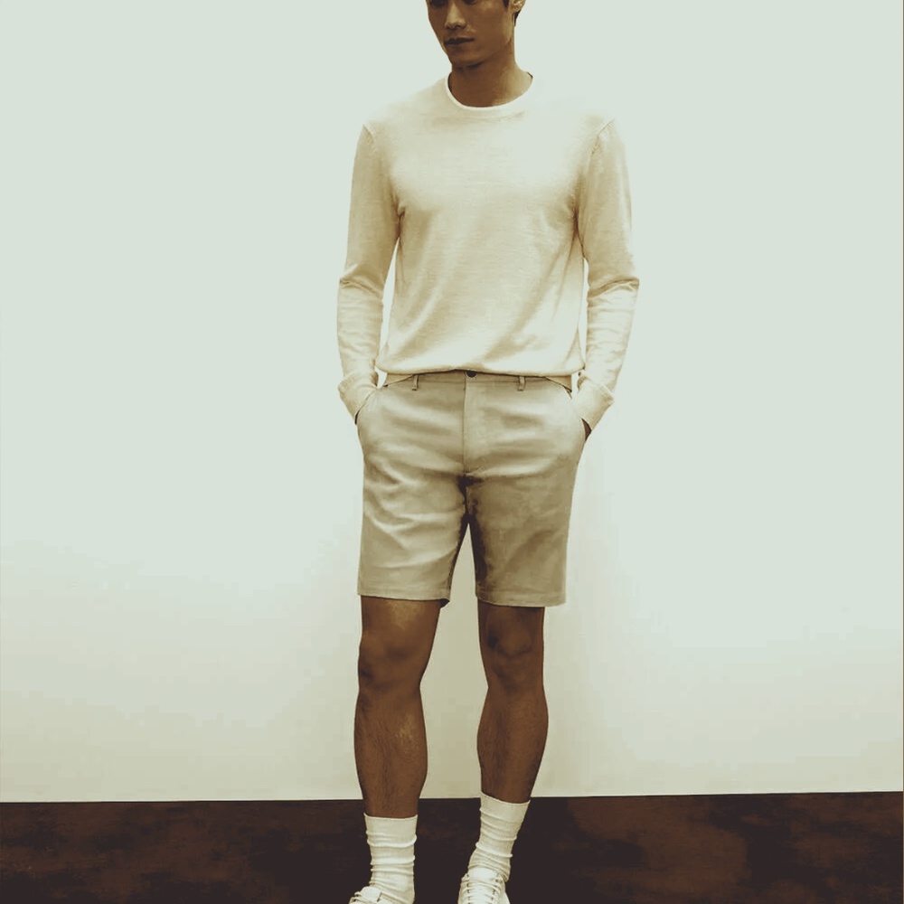 Maddox Linen 9 Inch Shorts - New With Tags - NEVER WORN - Sage
